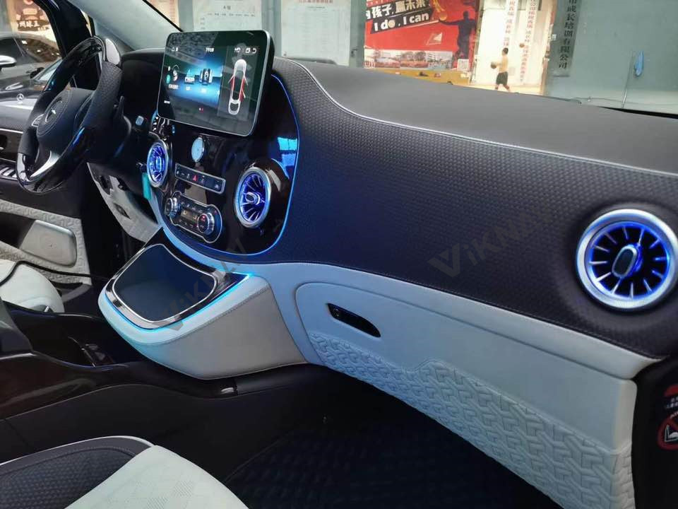 Double Din ABS Mercedes Benz Radio Stereo For Vito 2016 To 2020