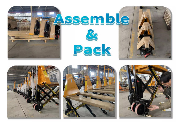 Mobile 0.8 Ton Double Scissor Lift Tables 1010mmx520mm Max Height 1410mm