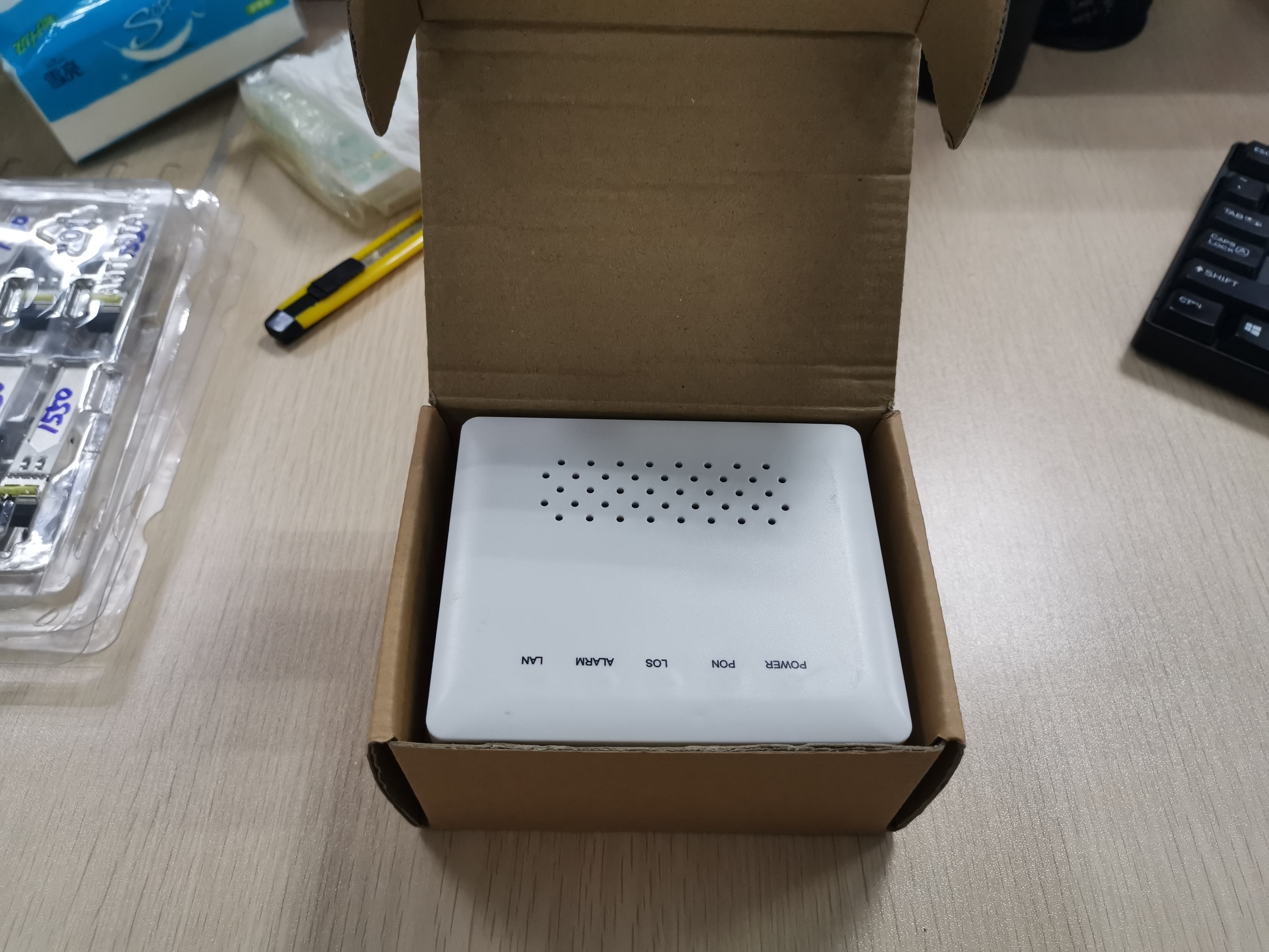 DC12V ZTE 1GE GPON Optical Network Unit HUAWEI SC UPC ONT GPON ONU