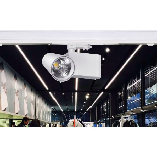 Retail Stores Led Linear 3000mm Track Lighting Rail With Track Spot Light