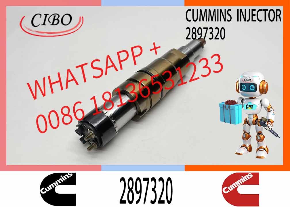 New Common Rail Fuel Injector 2897320 for Cumins QSX15 ISX15 X15 Diesel Engine