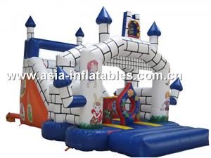 China Classocal Inflatable Castle Bouncer And Slide Combo For Kids on sale
