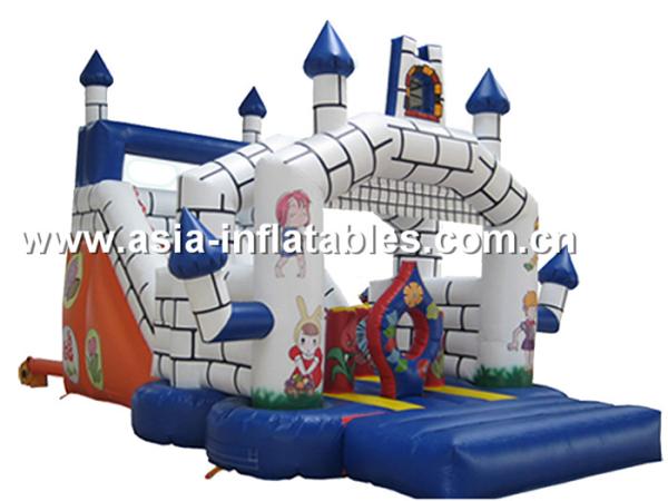 Cheap Classocal Inflatable Castle Bouncer And Slide Combo For Kids for sale