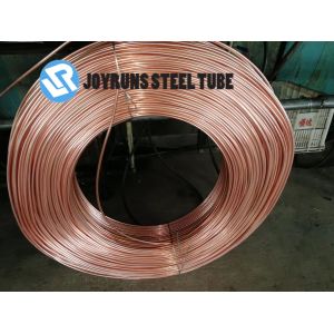 Quality ASTM A254 Thin Copper Pipe , DC04 6*0.65mm Both Side Bundy Copper Coated Pipe wholesale