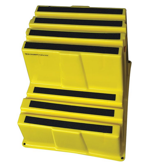 Yellow Stackable Polyethylene Step Stool For High Place Reach