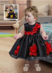 Quality Knee Length Little Princess Dress Round Neck Fashionable Customization wholesale
