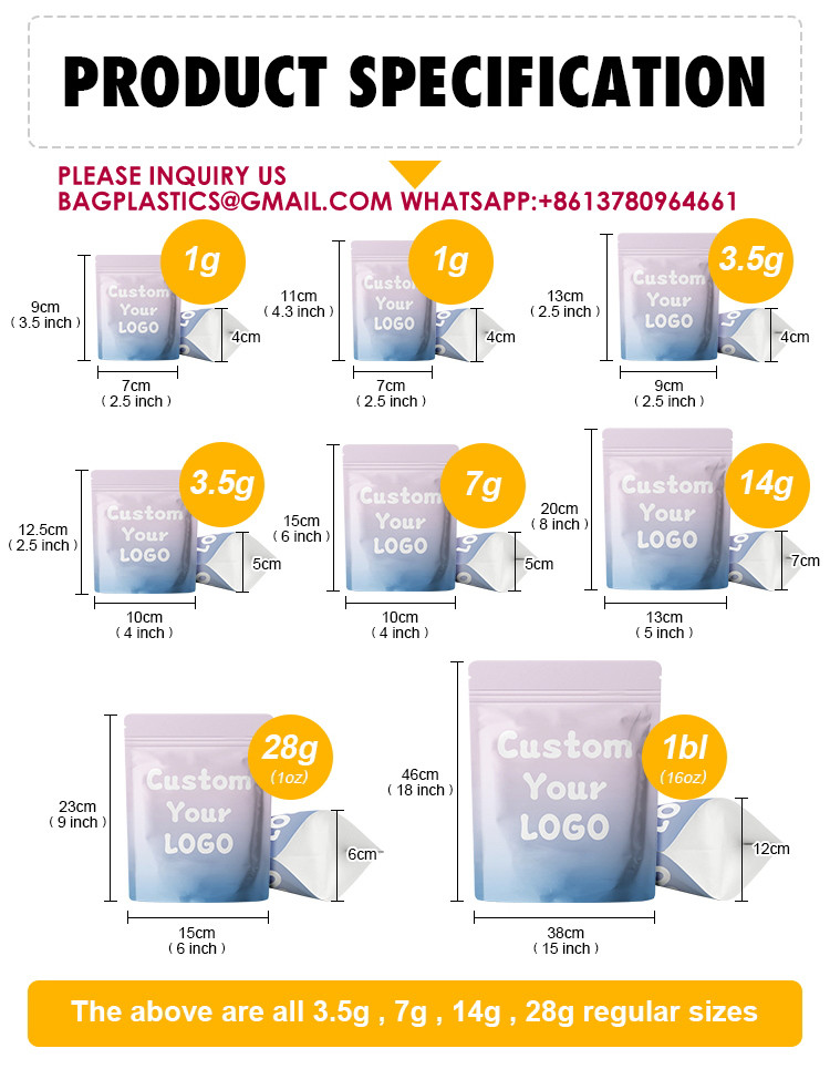 Self Sealing Sealable Treat Bags Packaging Food Storage Pouch for Sample Cookies Jewelry