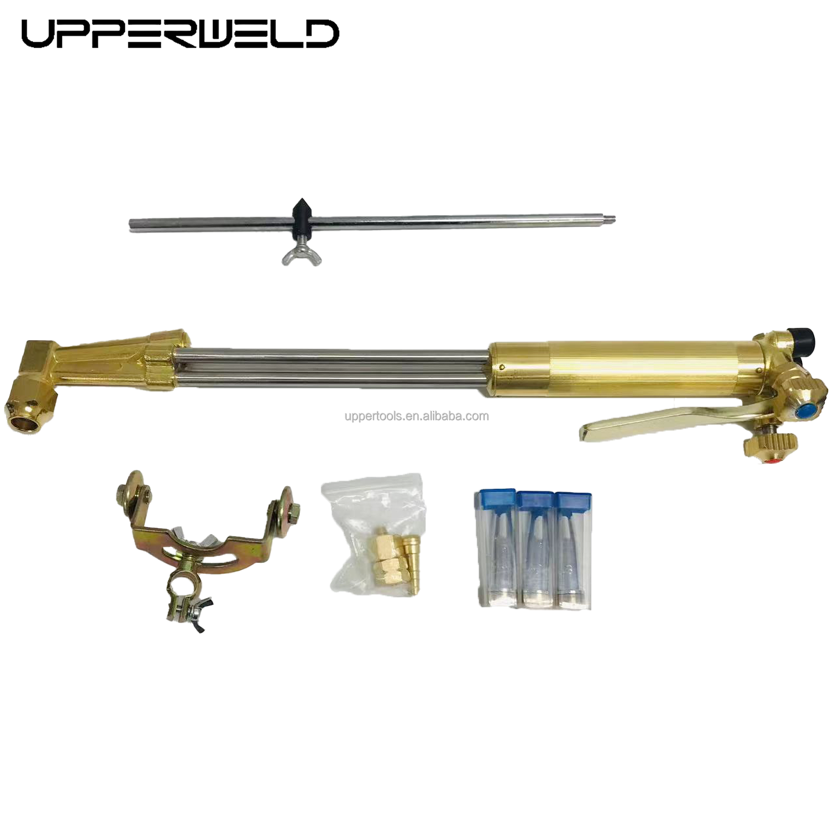 Upper Portable Light Duty Oxygen Welding Kit with Cutting Torch and Cutting Nozzle