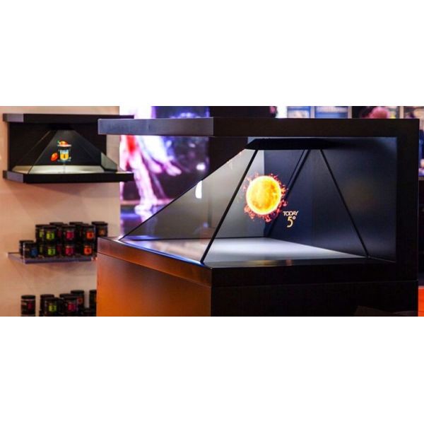 Customized Holographic Projection Pyramid , 3D Hologram Box 1 Year Warranty