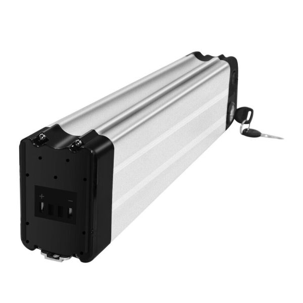24V 48V Aluminum Case Silver Fish Seat Tube Ebike Rechargeable Battery Replacement Battery E-Bike Battery 36V 12ah 432wh Silverfish Ebike 4 Pin with Charger