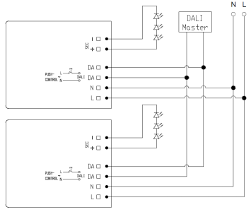 10W DALI2 DT6 150-350mA Dimmable Drivers For Led Lights With NFC Programming