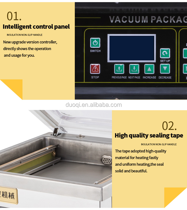 DQVC-400 Single Chamber Vacuum Sealer Electrically Controlled Automatically