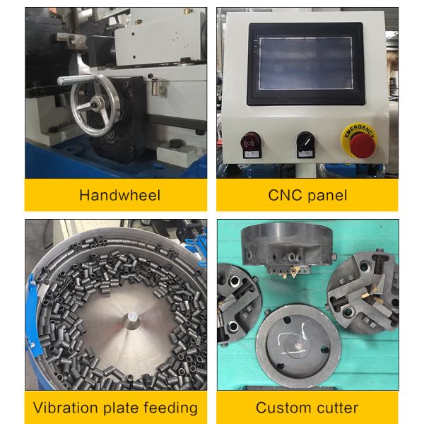 Cedar Xs-30 Pneumatic Double Head Chamfering Machine for Chamfering Iron Pipe and Copper Tube