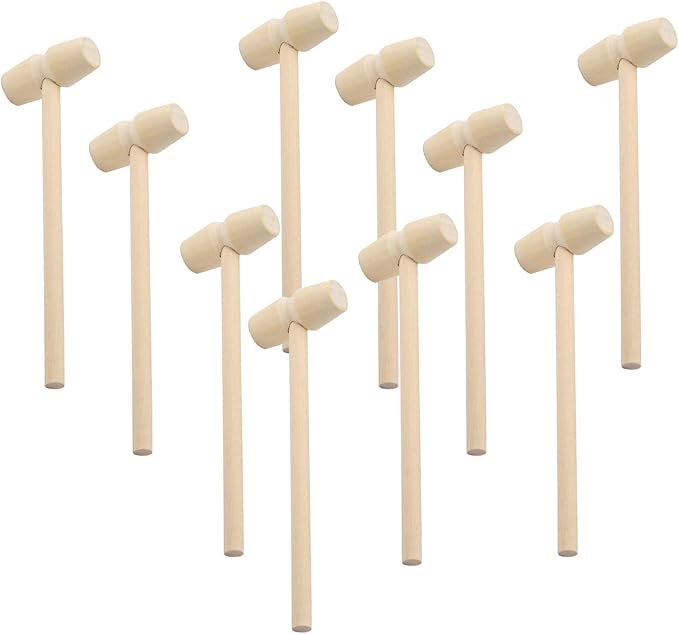 Wooden Crab Mallet - Ideal for Crushing Seafood Shells and Chocolate