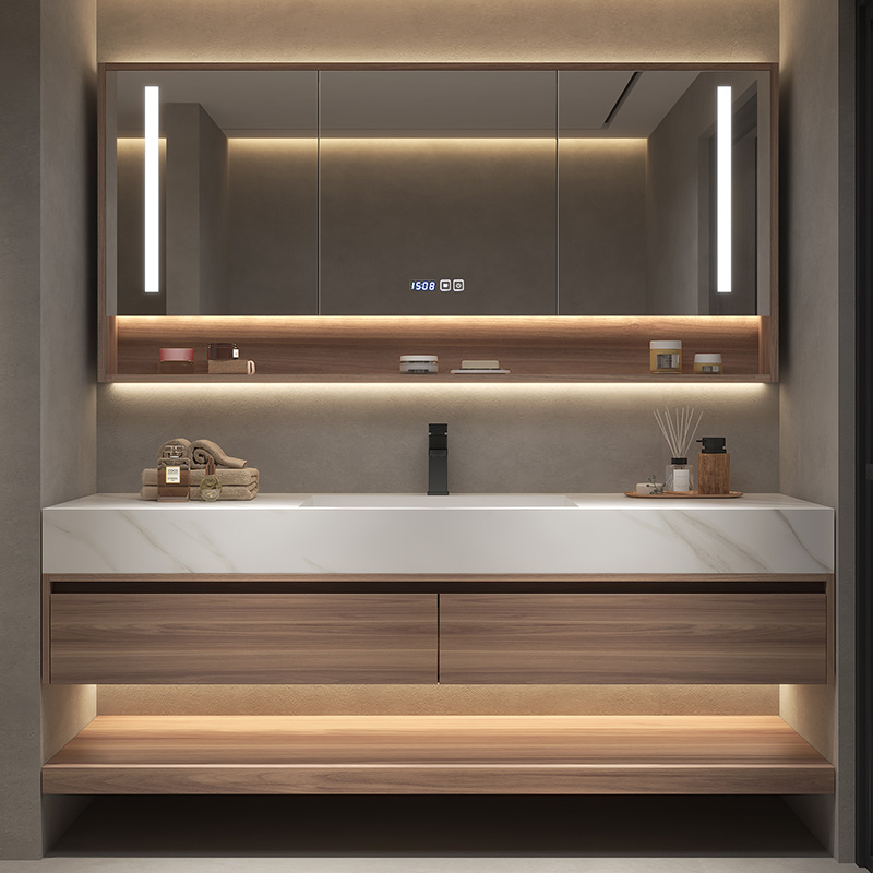 American Style Modern Design Custom Size Furniture Bathroom Vanity with Sink by YALIG