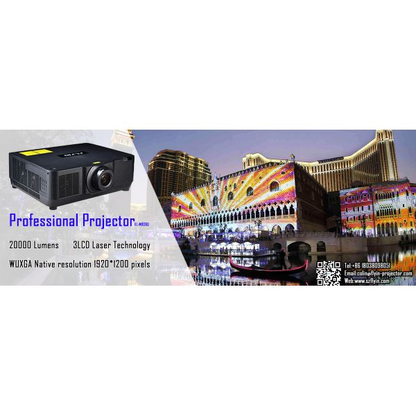 WUXGA 20000 Lumens Professional Laser Projector 3LCD Technology