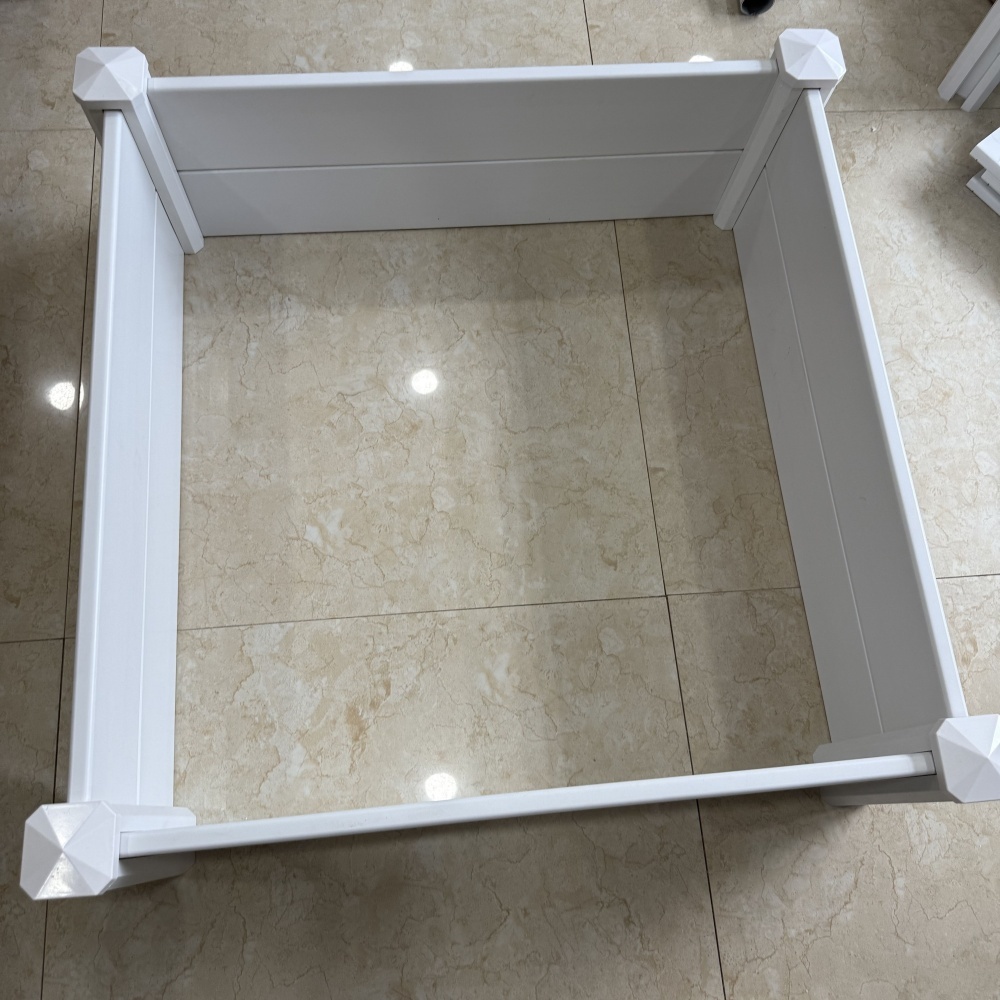 Eco Friendly White Pvc Planter Boxes Sustainable Choice Gardening Decoration