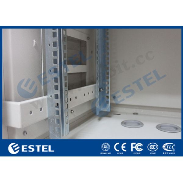 Double Wall Air Conditioning Outdoor Telecom Cabinet Galvanized Steel Front Access Door