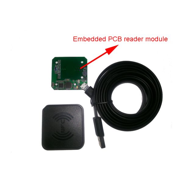USB Interface RFID Chip Reader Writer , ICODE ILT Passive RFID Tag Readers
