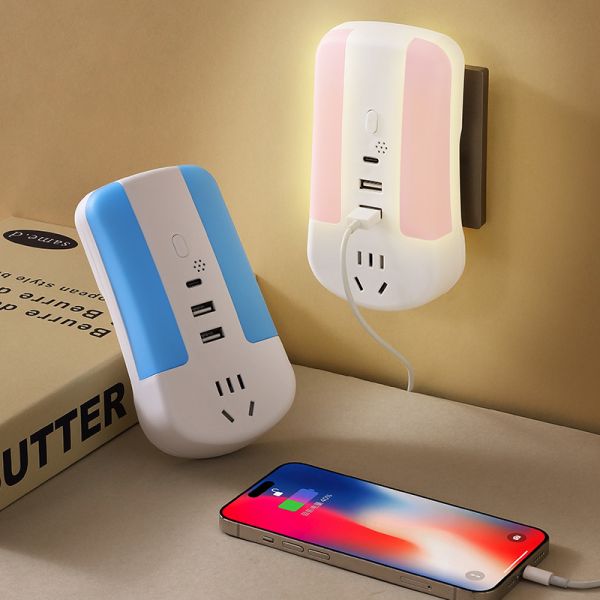 Factory Design Socket with Voice Control & Remote Standard Wall Plug Socket