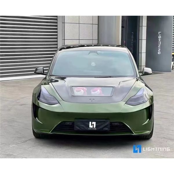 146cm Model 3 Tesla Body Kit Plastic Transparent Carbon Fiber Hood