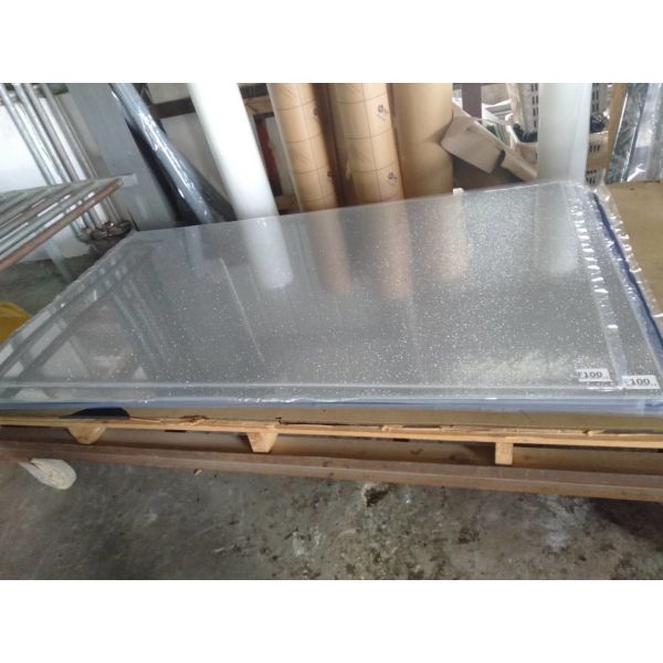 1220x2440x3.0mm Perspex Glitter Acrylic Plastic Sheet Sparkle Design Gold