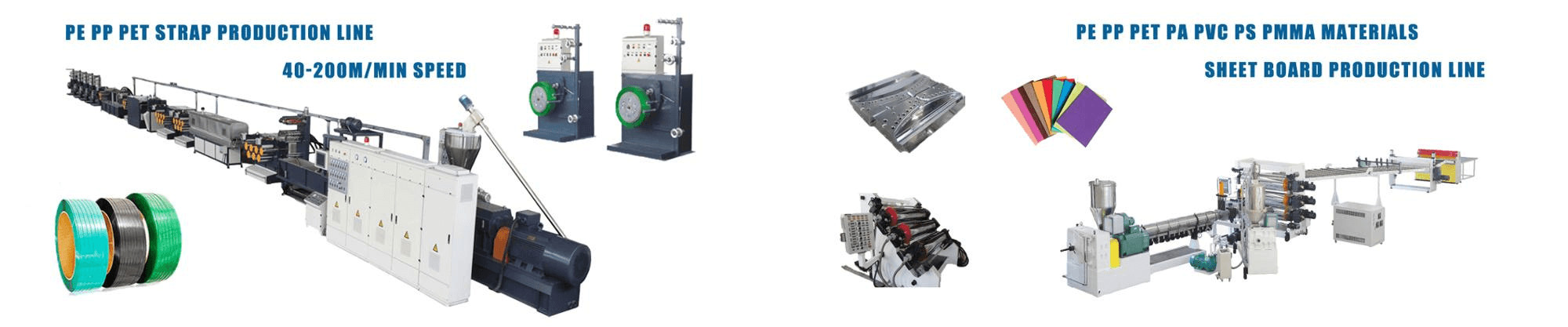 PET PP Strap Manufacturing Machine PET Packing Tape Production Line