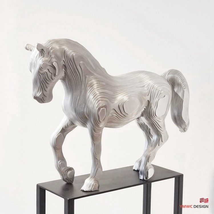 Custom Metal Animal Statues Large Stainless Steel Horse Sculpture for Art Decoration