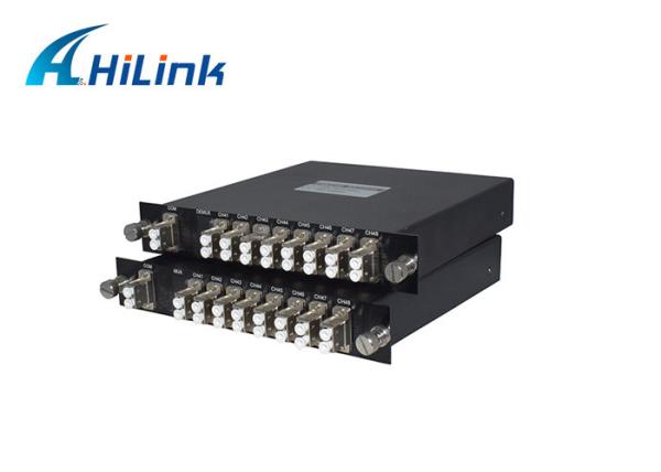 Cheap 16 Channels Passive DWDM Mux Demux Modules C Band Single Mode Media Hilinksy for sale