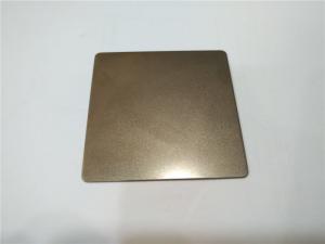 luxury pvd color brown sand blast sheet stainless steel aisi304 316 grade with laser cuting film