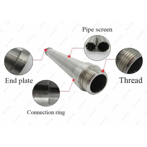 ISO9001 Stainless Steel 316 Wedge Wire Filter , Johnson Screen Filter