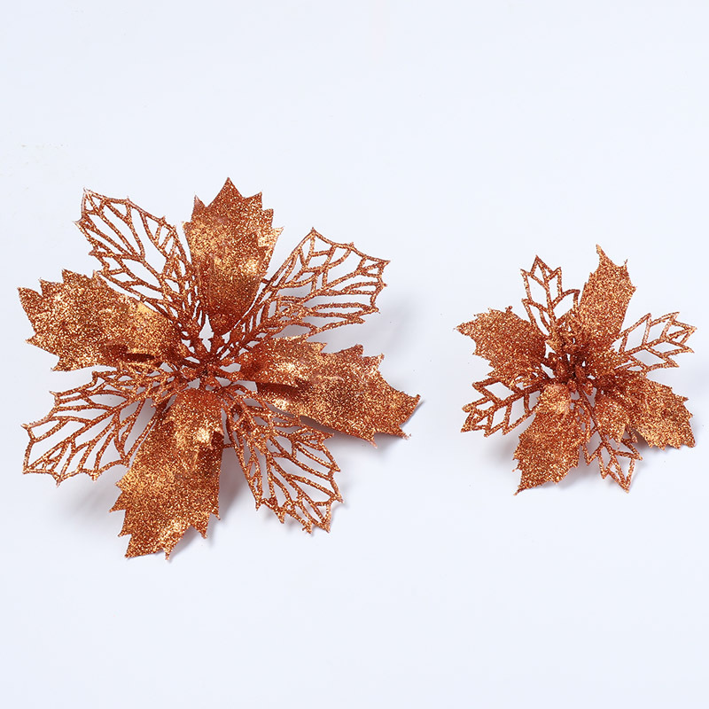 16CM Plastic Simulation Decorative Flower Christmas Wreath Perfect for DIY Hanging Christmas Party Decorations