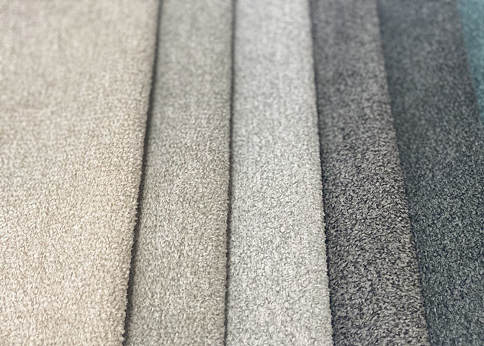 30cm 100 Polyester Upholstery Fabric , 300gsm Blue Chenille Upholstery Fabric