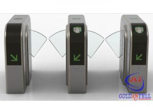 Half Height Prestige Security Flap Gate Bidirectional Intelligent Flap Turnstile With Rfid Door Entry System