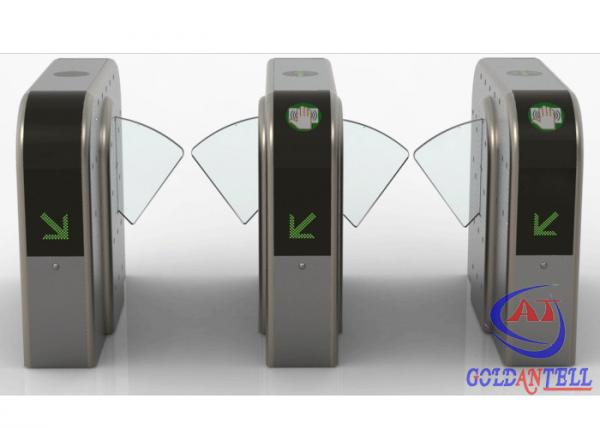 Cheap Half Height Prestige Security Flap Gate Bidirectional Intelligent Flap Turnstile With Rfid Door Entry System for sale