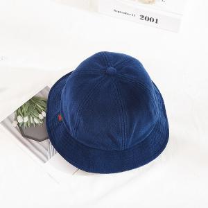 China Terry Cloth Fabric 60cm Fisherman Bucket Hat Customization Woven Tag on sale