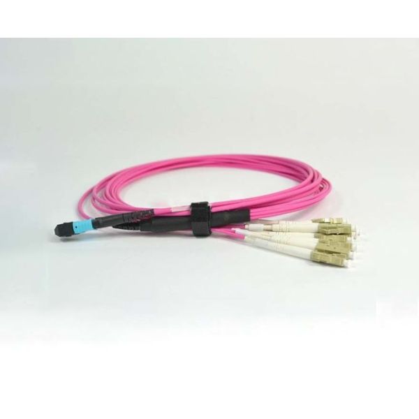 Pull Push MPO Patch Cord For Trunk Cable Single Mode 0.35dB Insertion Loss