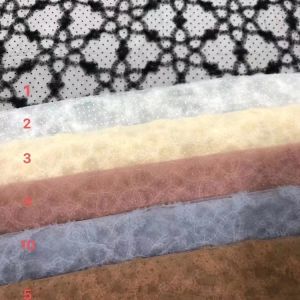 China 180gsm Tulle Net Fabric Fancy Mesh Dot Print Lace Fabric For Dress on sale