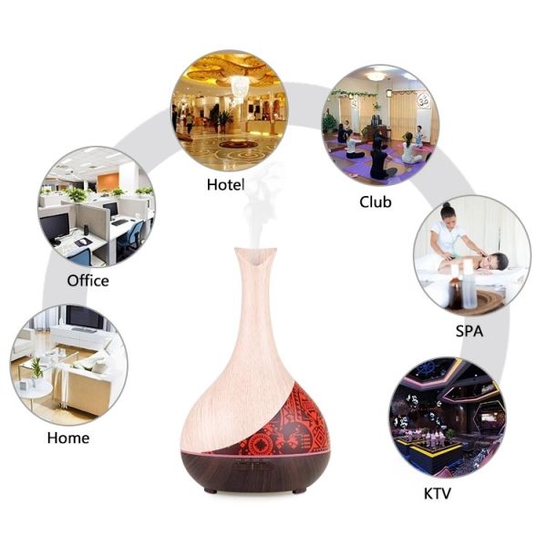 Vase Shaped 300ml Smart WiFi Essential Oil Diffuser For Hotel