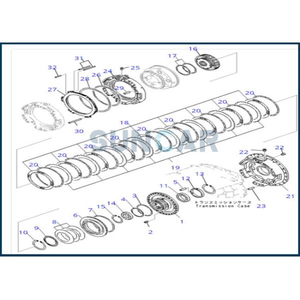 19M-15-19250 19M1519250 Seal Ring For Transmission WA1200-6 KOMATSU