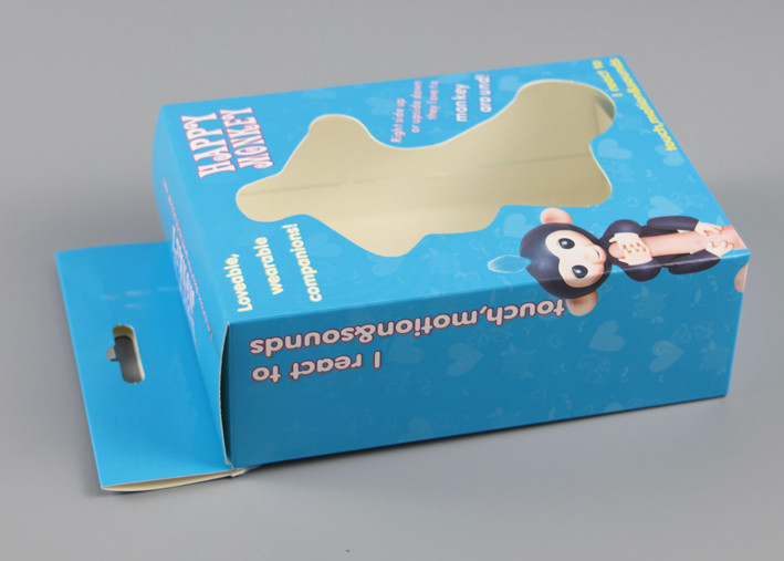 Glossy Lamination Printed Packaging Boxes Toys Packaging With Plastic Window