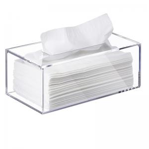 Quality Transparent tissue box acrylic tissue box holder rectangular bathroom tissue dispenser decorative box wholesale