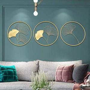 China 3pcs Nordic Style Wall Art Metal Wall Decoration OEM Easy  Install on sale