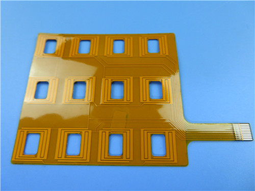 Immersion gold 0.1mm Flexible PCB Board For Keypad Membrane