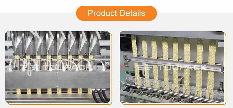 Multi Lanes Liquid Paste Stick Sachet Packing Machine Ketchup Mayonnaise 3/4 Side Sealing Filling Machine