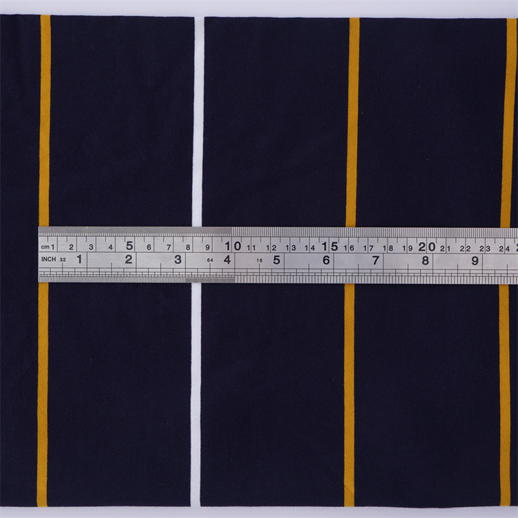 Pure Cotton Breathable And Skin-Friendly Striped Knit Fabric For Casual