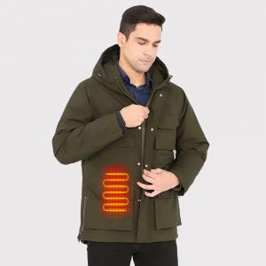 China Premium Autumn and Winter Smart Heating Cotton Ski Jackets 7.4V Battery Men's Heated Snowboarding Jacket on sale
