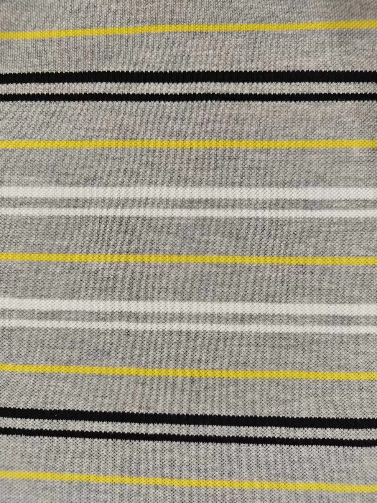 Breathable And Sweat-Absorbent Yarn Dyed Cloth Striped Knit Fabric For Polo Shirt