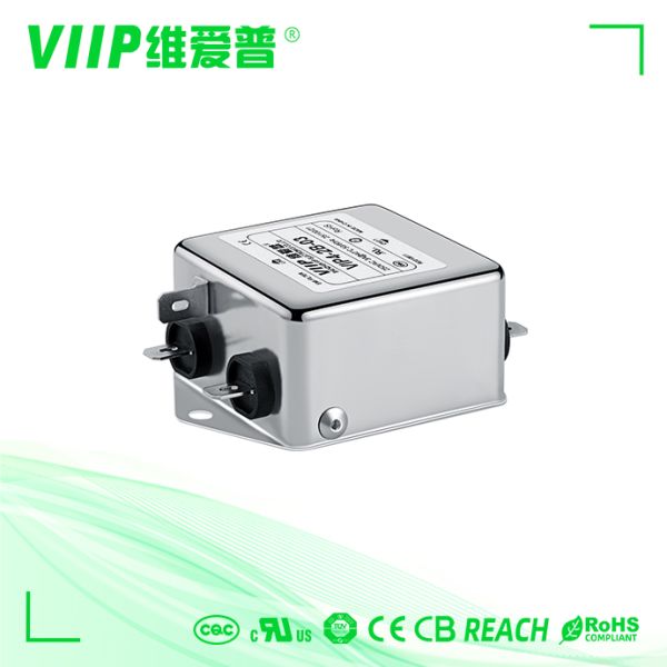 250VAC 40A Single Phase EMI Filter for Home Appliance Applications with AC Power Filtering