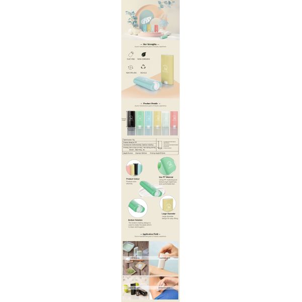 15g Plastic Lip Balm Tubes Practical Stylish Plastic Lip Balm Containers